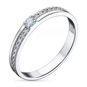 Кольцо из серебра э0612кц02144000_white