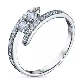 Кольцо из серебра э0612кц02185400_white
