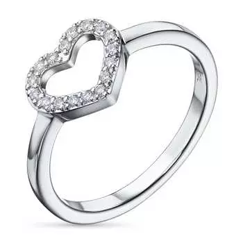 Кольцо из серебра э0612кц03210506_white