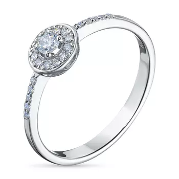 Кольцо из серебра э0612кц04153200_white