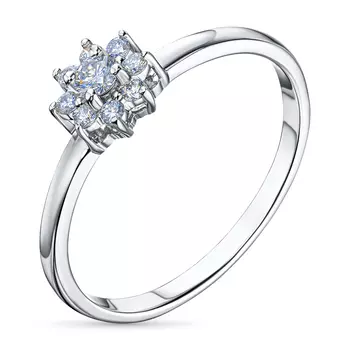 Кольцо из серебра э0612кц04190400_white