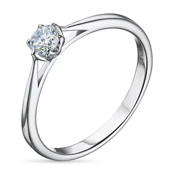 Кольцо из серебра э0612кц04203105_white