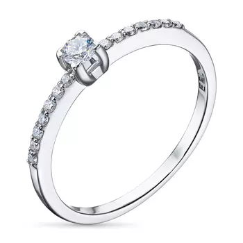 Кольцо из серебра э0612кц05150200_white