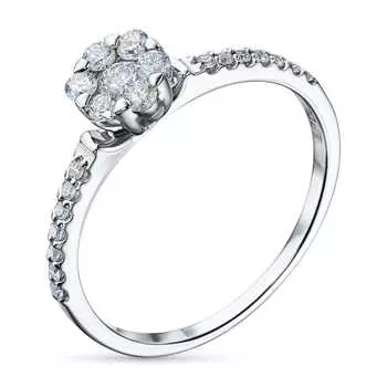 Кольцо из серебра э0612кц09181200_white