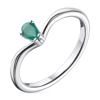 Кольцо из серебра с агатом э0605кц03220457