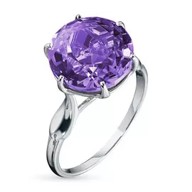 Кольцо из серебра с аметистом 104016-001-0019