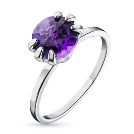 Кольцо из серебра с аметистом э0607кц04200178
