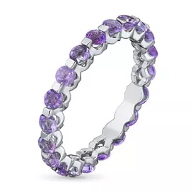 Кольцо из серебра с аметистом э0601кц06151600