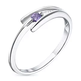 Кольцо из серебра с аметистом э0607кц01158900