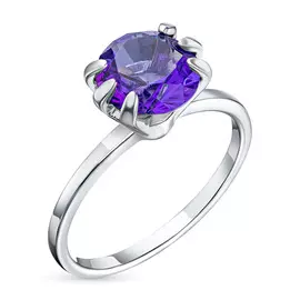 Кольцо из серебра с аметистом э0607кц04200012