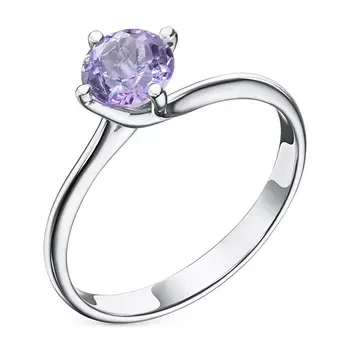 Кольцо из серебра с аметистом э0607кц04200688