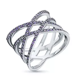 Кольцо из серебра с аметистом э0607кц04200793