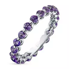 Кольцо из серебра с аметистом э0607кц06151600