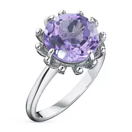 Кольцо из серебра с аметистом э0607кц07197030
