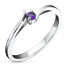 Кольцо из серебра с аметистом э0607кц09091700