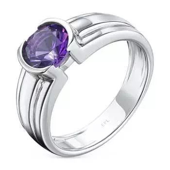 Кольцо из серебра с аметистом э0607кц12071300
