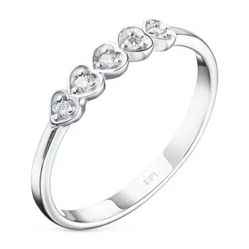 Кольцо из серебра с бриллиантами э0601кц04201013