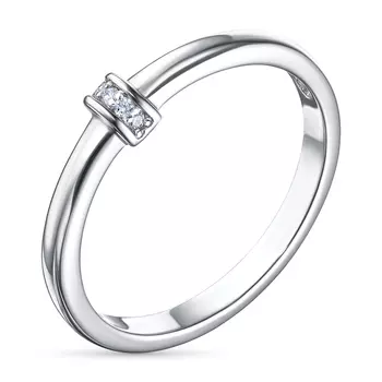 Кольцо из серебра с бриллиантами э0601кц06210104