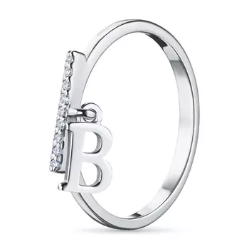 Кольцо из серебра с бриллиантами э0601кц08211002