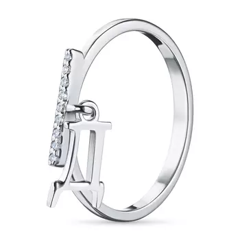 Кольцо из серебра с бриллиантами э0601кц08211003