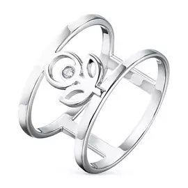 Кольцо из серебра с бриллиантом э0601кц02210502