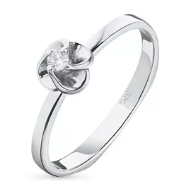 Кольцо из серебра с бриллиантом э0601кц04200717