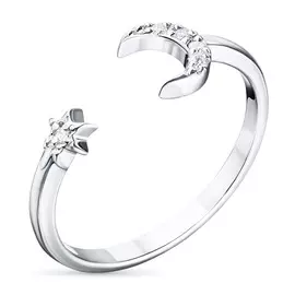 Кольцо из серебра с бриллиантами э0601кц08197540