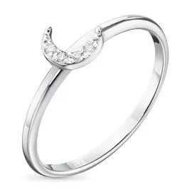 Кольцо из серебра с бриллиантом э0601кц08197560