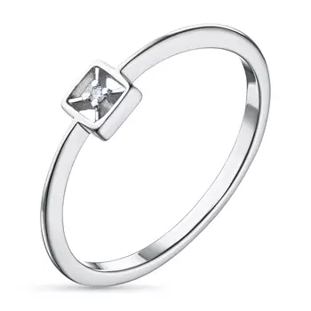 Кольцо из серебра с бриллиантом э0601кц10220351