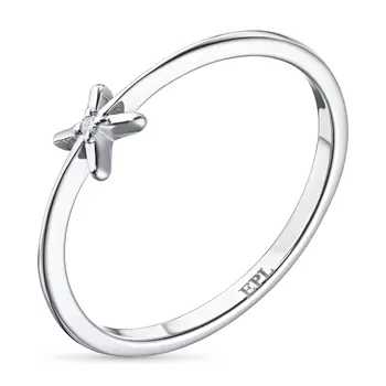 Кольцо из серебра с бриллиантом э0601кц10220352