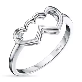 Кольцо из серебра с бриллиантом э0601кц12193530