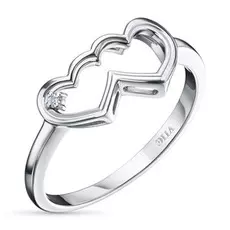 Кольцо из серебра с бриллиантом э0601кц12193530