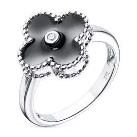 Кольцо из серебра с бриллиантом э0693кц08210106