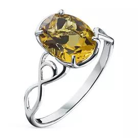Кольцо из серебра с цитрином 103825-007-0019