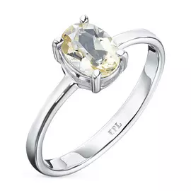 Кольцо из серебра с цитрином э0620кц10200467