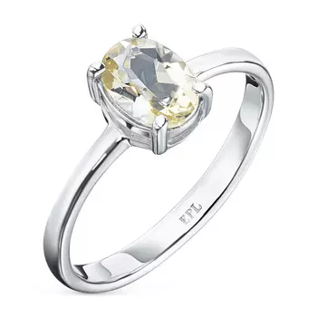 Кольцо из серебра с цитрином э0620кц10200467