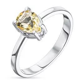 Кольцо из серебра с цитрином э0620кц10200468