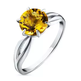 Кольцо из серебра с цитрином э0636кц04200058