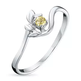 Кольцо из серебра с цитрином э0636кц04200097