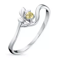 Кольцо из серебра с цитрином э0636кц04200097