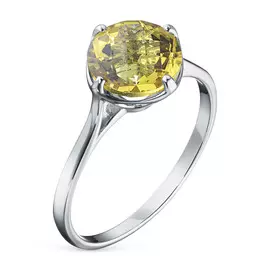 Кольцо из серебра с цитрином э0636кц04200153