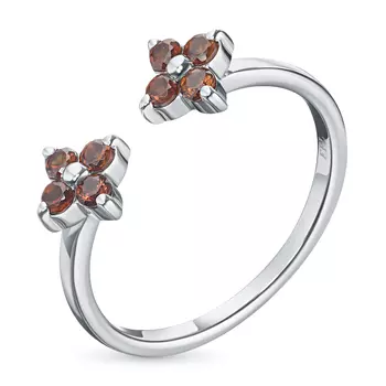 Кольцо из серебра с гранатами э0606кц10210009