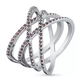 Кольцо из серебра с гранатом э0606кц04200793