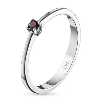 Кольцо из серебра с гранатом э0606кц09152400