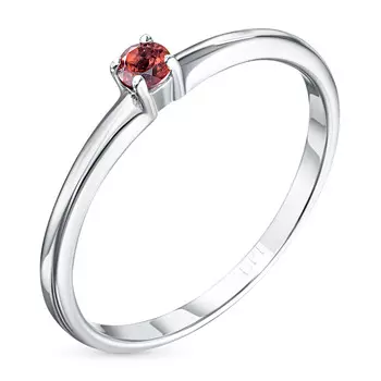 Кольцо из серебра с гранатом э0606кц12154200