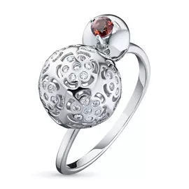 Кольцо из серебра с гранатом э0606кц04200034