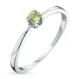 Кольцо из серебра с хризолитом э0611кц04200046