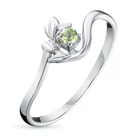 Кольцо из серебра с хризолитом э0611кц04200099