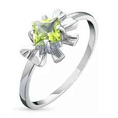 Кольцо из серебра с хризолитом э0611кц04200181