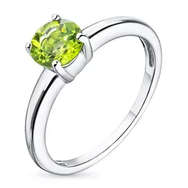 Кольцо из серебра с хризолитом э0611кц04200675